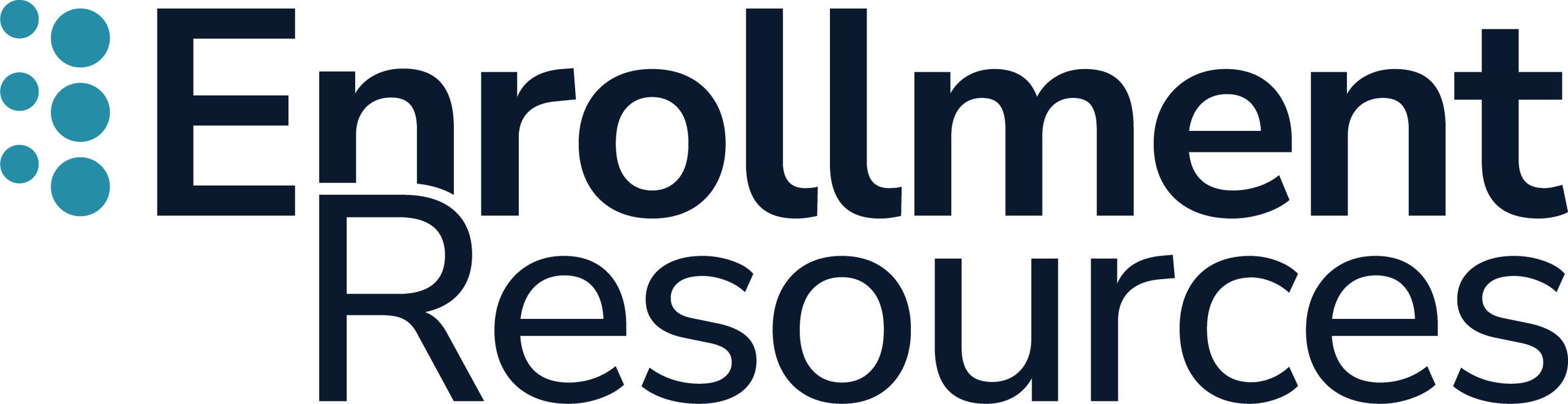 The Enrollment Resources logo featuring dark text and a