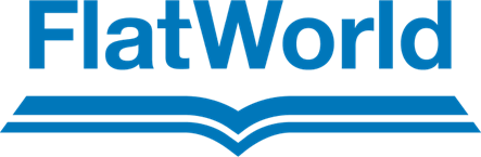 Flat world logo